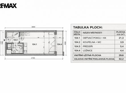 Pronájem bytu, 1+kk, 35 m²