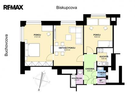 Prodej bytu, 3+kk, 79 m²