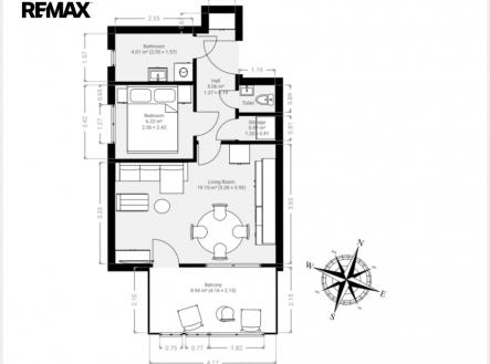 Prodej bytu, 3+kk, 50 m²