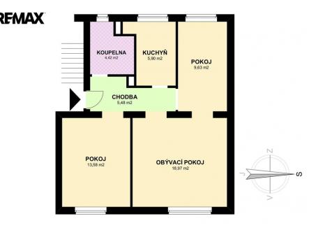 Prodej bytu, 3+1, 84 m²