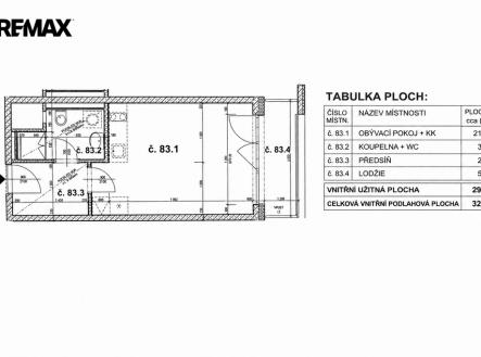 Pronájem bytu, 1+kk, 35 m²