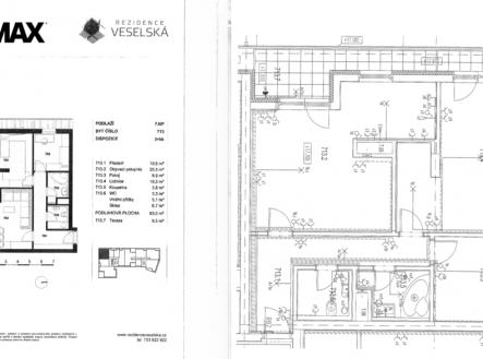 Pronájem bytu, 3+kk, 83 m²