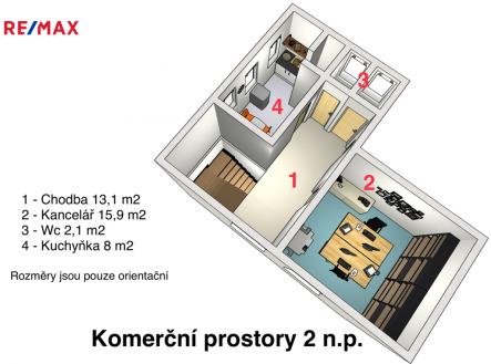 Pronájem skladovací prostor, 135 m²