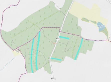 Prodej pozemku, les, 24 818 m²