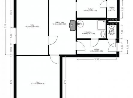 Prodej bytu, 3+1, 65 m²