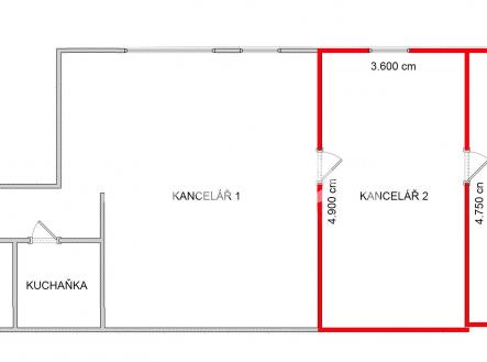 Pronájem kanceláře, 18 m²