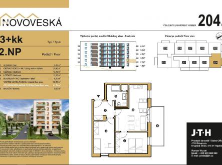 Prodej bytu, 3+kk, 71 m²