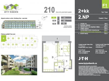 Prodej bytu, 2+kk, 60 m²