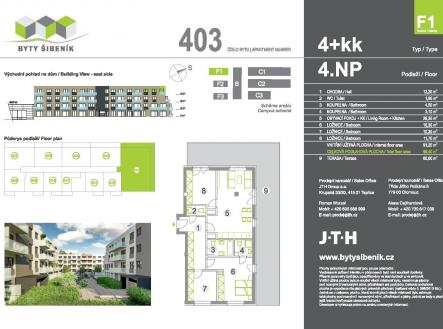 Prodej bytu, 4+kk, 98 m²