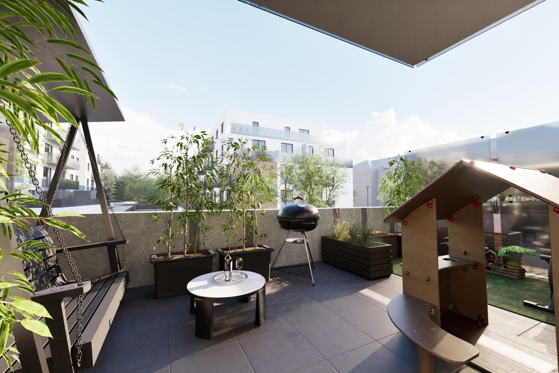 Prodej 80.00 m2 bytu 4+kk s balkonem 6.00 m2 a terasou 42.00 m2