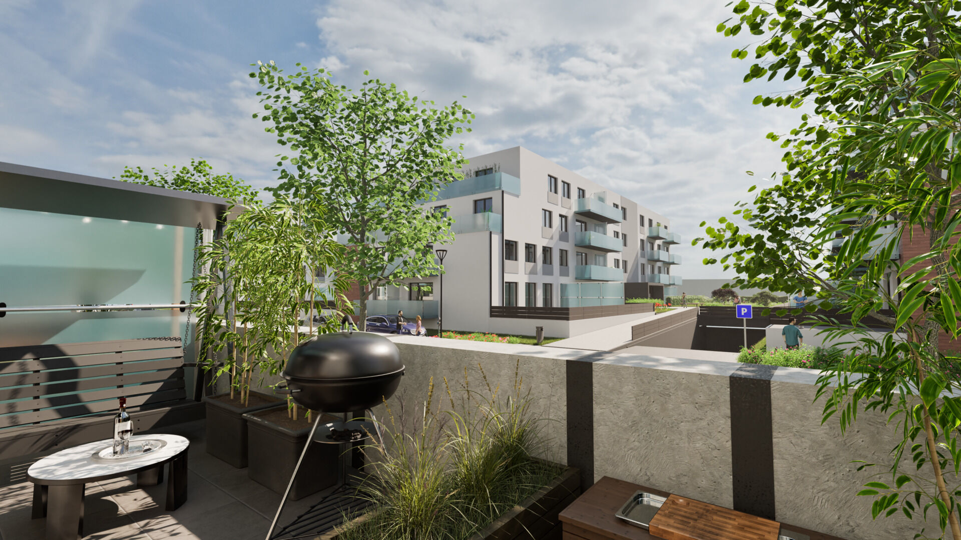 Prodej 80.00 m2 bytu 4+kk s balkonem 6.00 m2 a terasou 42.00 m2