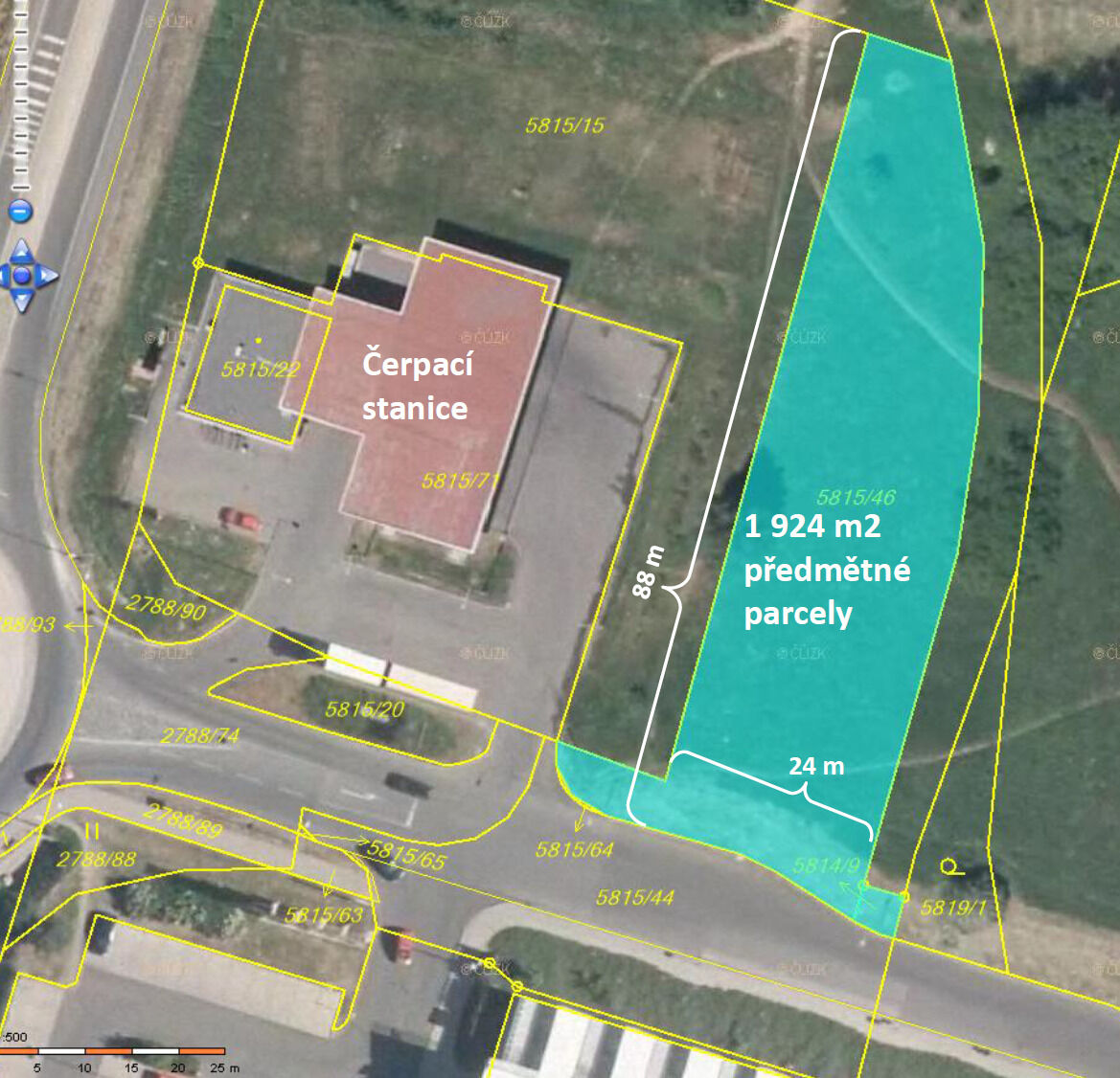 Prodej pozemku Česká Lípa 1924 m²