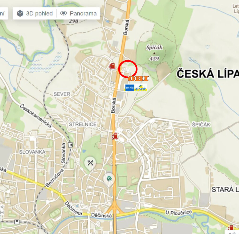 Prodej pozemku Česká Lípa 1924 m²