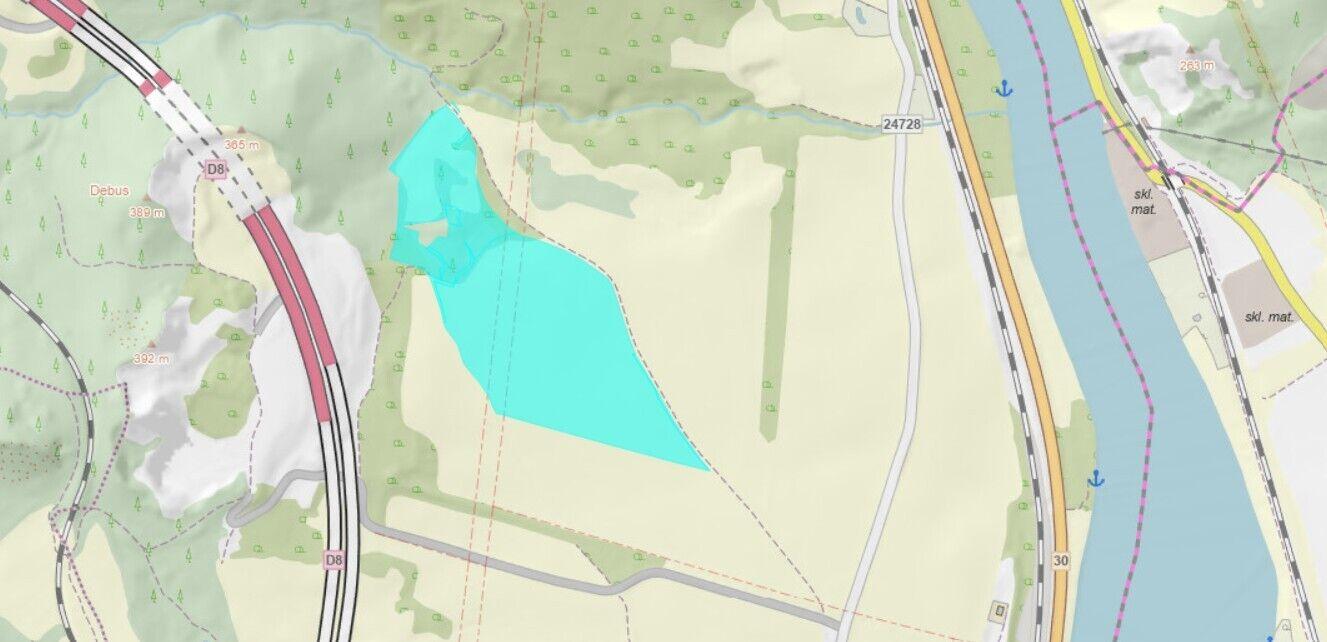 Pronájem zemědělské půdy Prackovice nad Labem