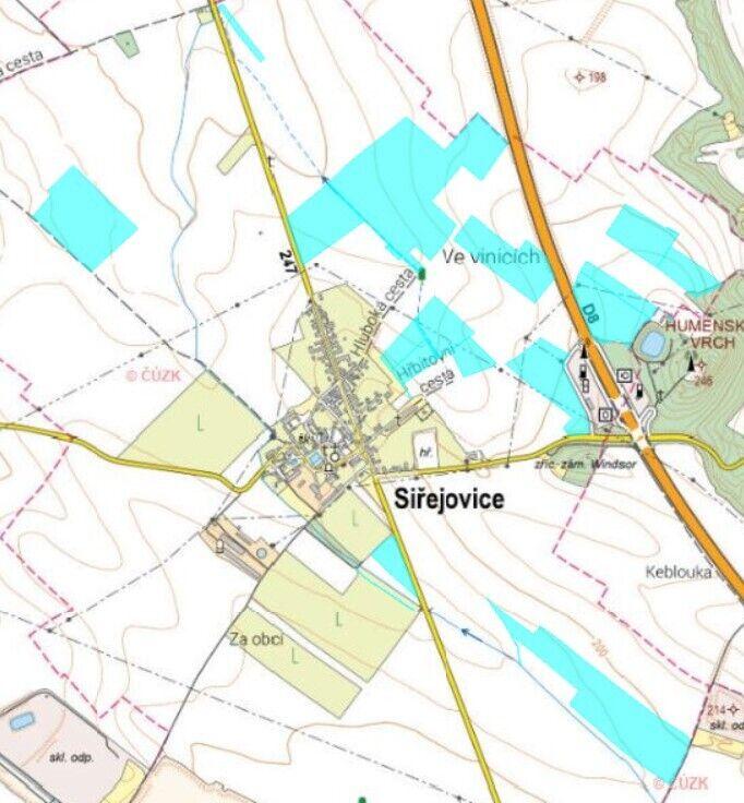 Pronájem zemědělské půdy Siřejovice