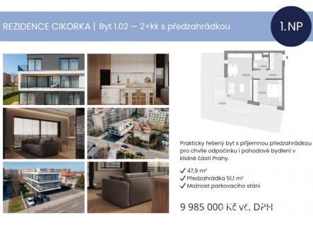 Prodej bytu, 2+kk, 48 m²