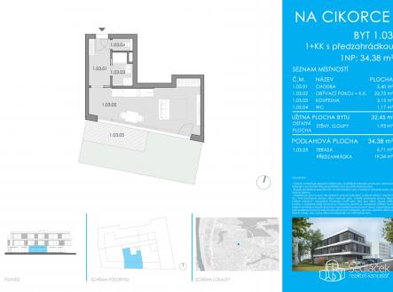Prodej bytu, 1+kk, 34 m²