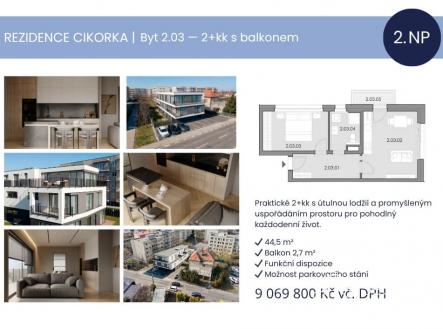 Prodej bytu, 2+kk, 45 m²