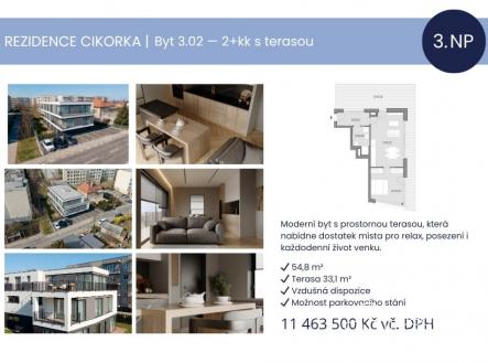 Prodej bytu, 2+kk, 55 m²