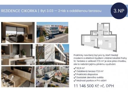 Prodej bytu, 2+kk, 53 m²