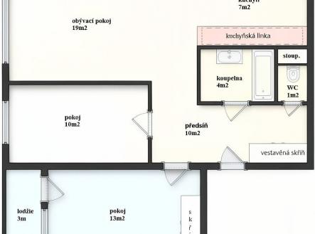 Pronájem bytu, 3+1, 67 m²