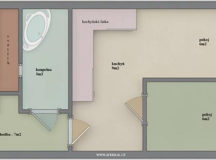 Pronájem bytu, 1+1, 32 m²