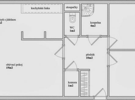 Pronájem bytu, 3+1, 77 m²