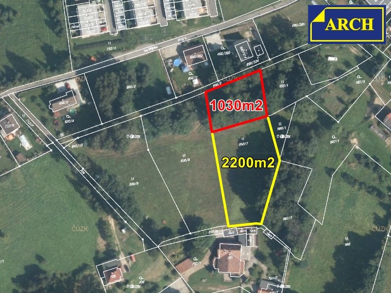 1-1 letecký snímek 3.parcela