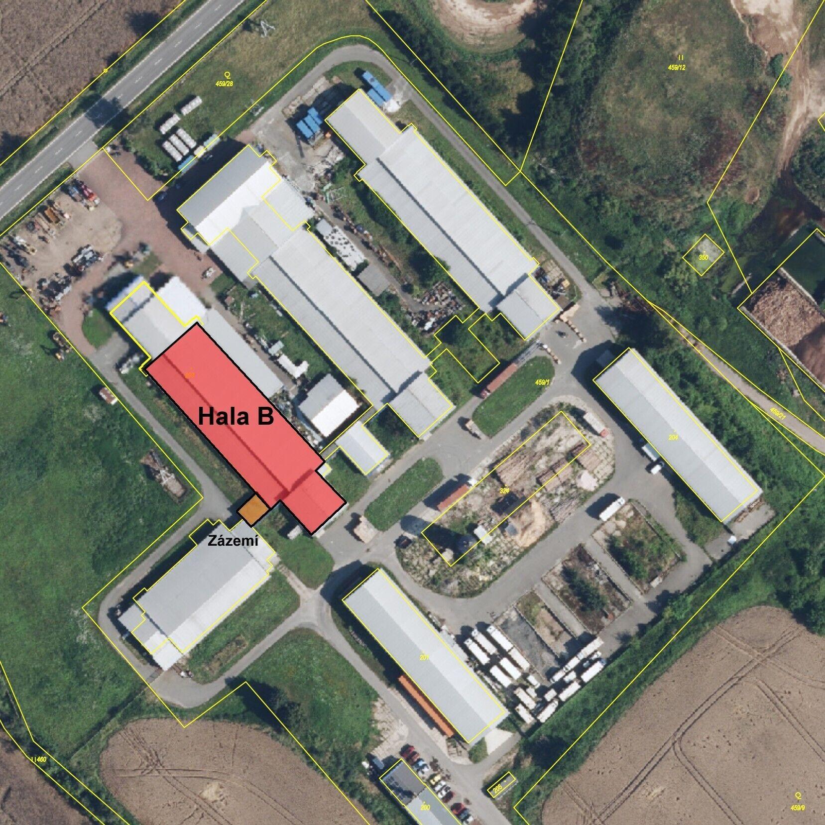 Přízemní skladovací hala 1.611 m2 vedle D11