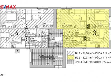 Prodej bytu, 2+1, 104 m²