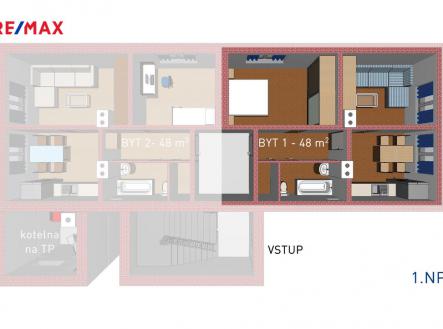 Prodej bytu, 2+1, 48 m²