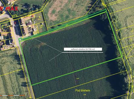 Prodej pozemku, zemědělská půda, 13 726 m²