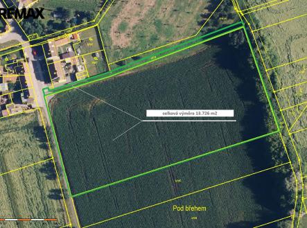 Prodej pozemku, zemědělská půda, 13 726 m²
