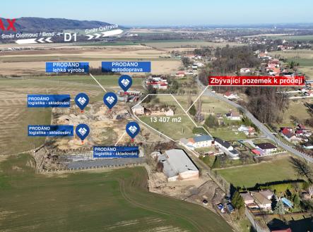 Prodej pozemku pro komerční výstavbu, 13 407 m²