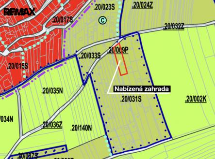 Prodej pozemku, zahrada, 1 911 m²