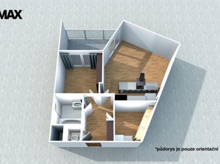 Pronájem bytu, 2+kk, 72 m²