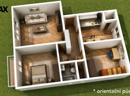 Pronájem bytu, 3+1, 69 m²