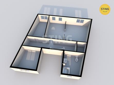 Pronájem bytu, 3+kk, 72 m²