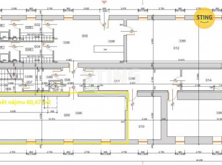 Pronájem - obchodní prostor, 61 m² obrázek