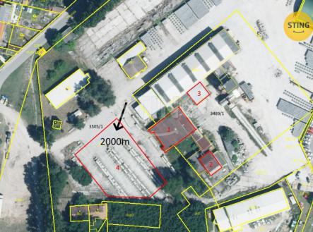 Pronájem - pozemek pro komerční výstavbu, 2 000 m²