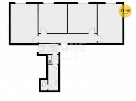 Pronájem - kanceláře, 88 m²