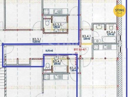 Pronájem bytu, 2+kk, 51 m²