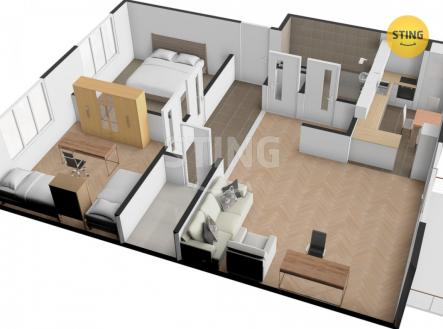 Prodej bytu, 3+kk, 71 m²