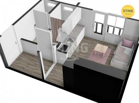 Prodej bytu, 1+kk, 29 m²