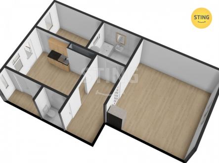 Prodej bytu, 1+1, 54 m²