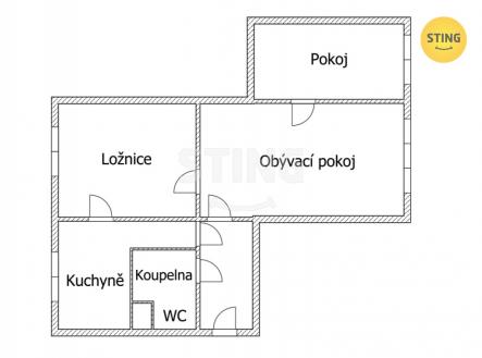 Prodej bytu, 3+1, 71 m²