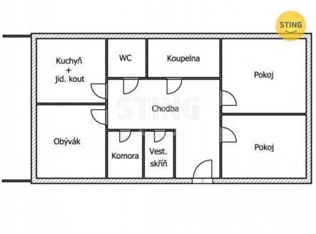 Prodej bytu, 3+1, 80 m²