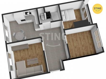 Prodej bytu, 3+1, 64 m²