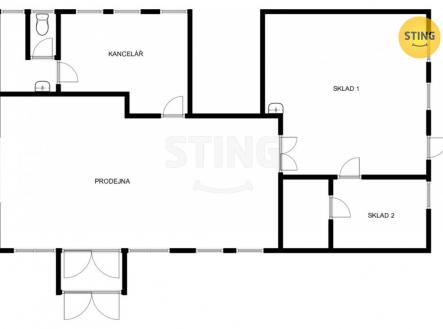 Pronájem obchodní prostor, 140 m²