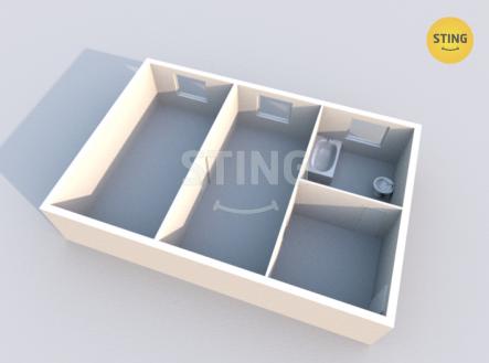 Pronájem bytu, 1+1, 55 m²